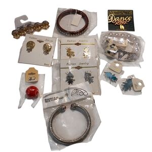 Bundle Of NEW Costume Jewelry 14 Pieces Sports Dance Themes